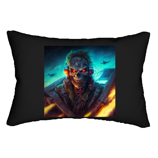 ZOMBIE IRON MAIDEN (version 13) Lumbar Pillows