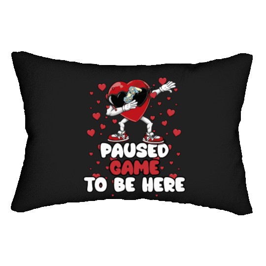 I Paused My Game To Be Here Mens Kids Boys Lumbar Pillows