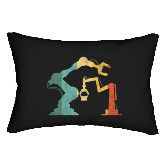 Robot Robotics Engineer Retro Lumbar Pillows