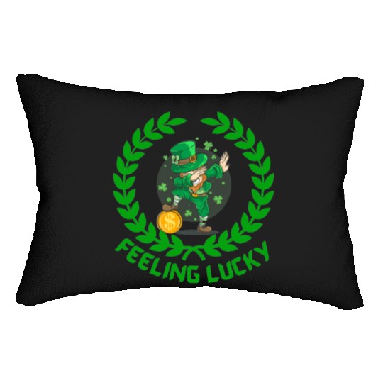 St Patricks day special feeling lucky Lumbar Pillows