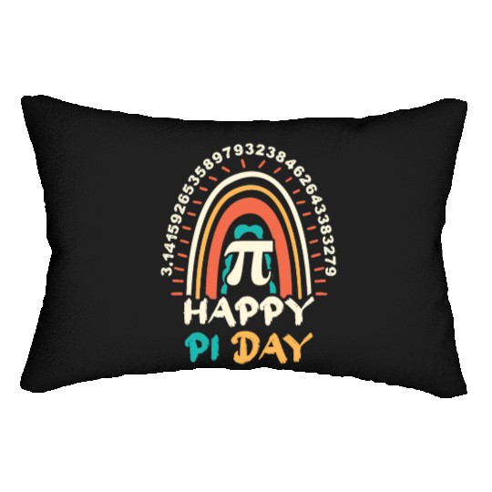 Vintage Pi Math Holiday Mathematics Groovy Pi Day Lumbar Pillows