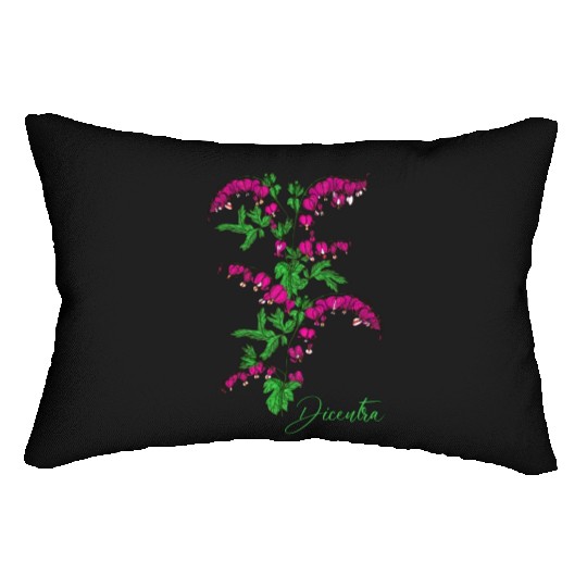 Bleeding heart flower Dicentra Bleeding heart Lumbar Pillows