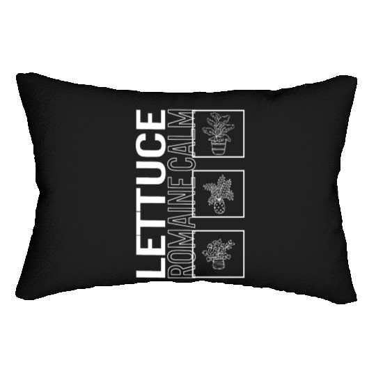 Lettuce Romaine Calm, Garden Plant Gardening Lumbar Pillows
