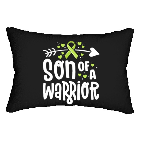 Son Of A Warrior Lymphoma Cancer Awareness Family Lumbar Pillows