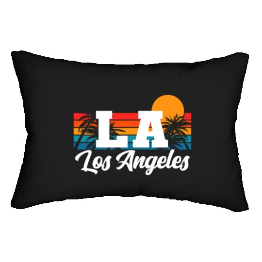 Los Angeles LA California Gift Lumbar Pillows