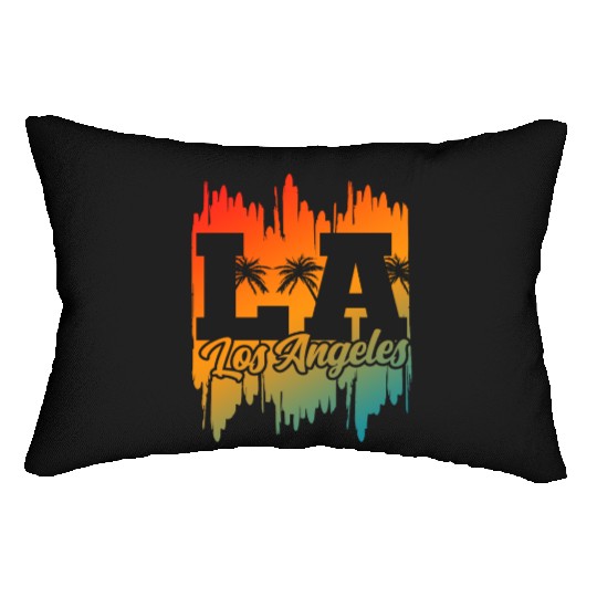 Los Angeles LA California Gift Lumbar Pillows