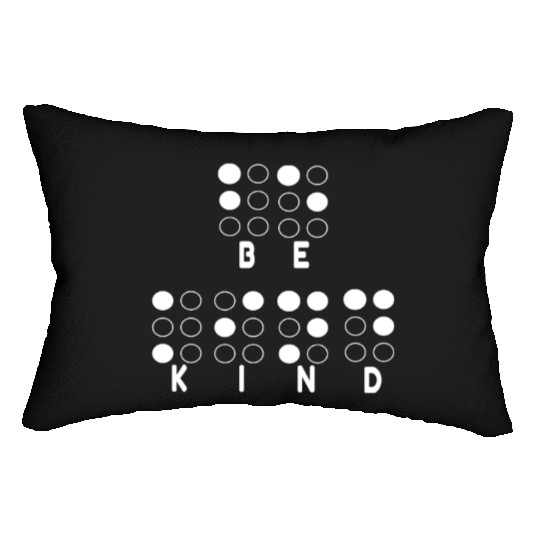 Kind Kindness Braille Alphabet Braille Language Lumbar Pillows