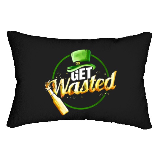 Leprechauns Hat Get Wasted With Beer On St Lumbar Pillows