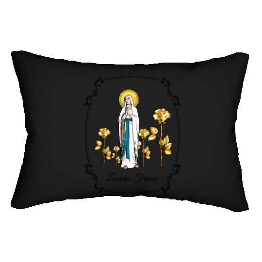 Our Lady of Lourdes Lumbar Pillows