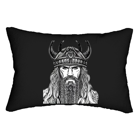 Viking Warrior Valhalla Norman Odin Lumbar Pillows