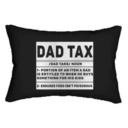Vintage Dad Tax Definition Men Funny Father's Day Lumbar Pillows