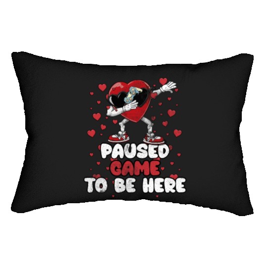 I Paused My Game To Be Here Mens Kids Boys Lumbar Pillows