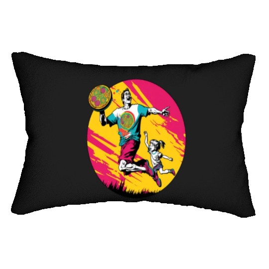 Ultimate Frisbee Retirement Appreciation Pop Art Lumbar Pillows