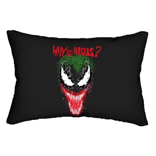 The V.e.n.o.m Joker Symbiosis Why So Serious? Lumbar Pillows