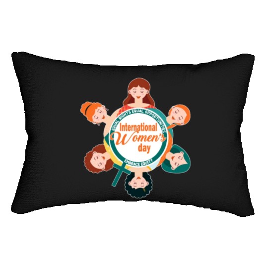 International Women's Day: Embrace Equity Lumbar Pillows