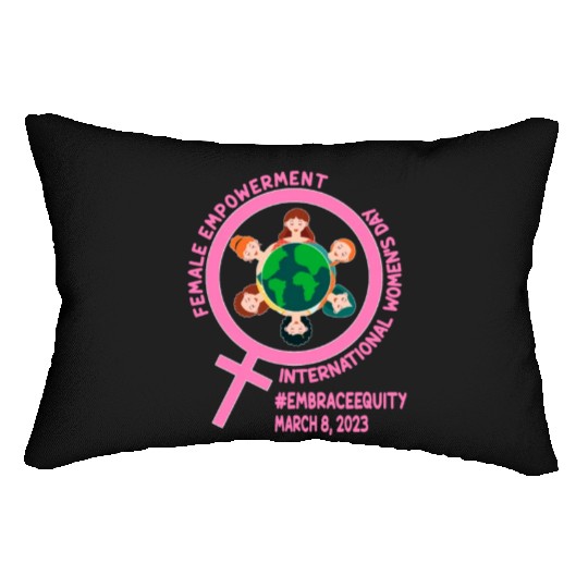 International Women's Day: Empowerment Embrace Equ Lumbar Pillows