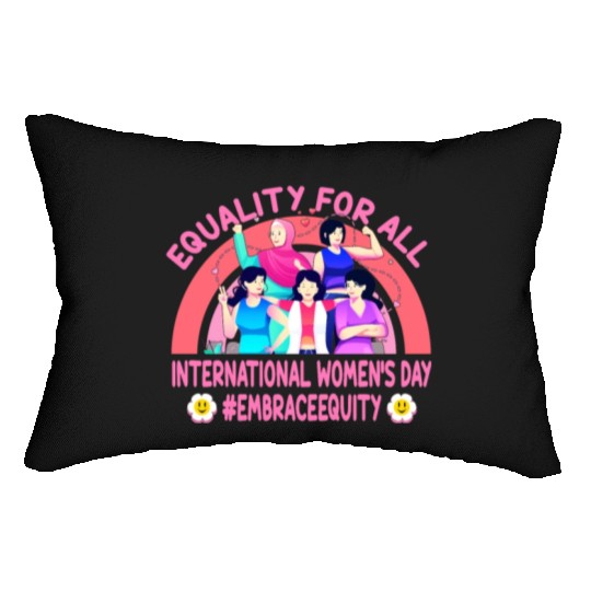 Happy International Women's Day: Embrace Equity Lumbar Pillows
