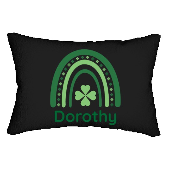 Dorothy Clover Charm Boho Rainbow Lumbar Pillows
