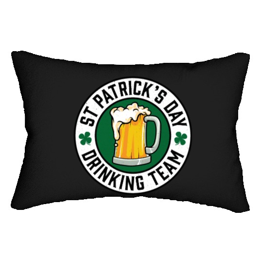 St Patricks Day Drinking Team Beer Lumbar Pillows