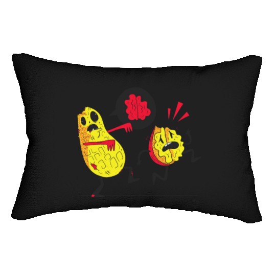 Zombie avocados walking Zombie avocados walking in Lumbar Pillows