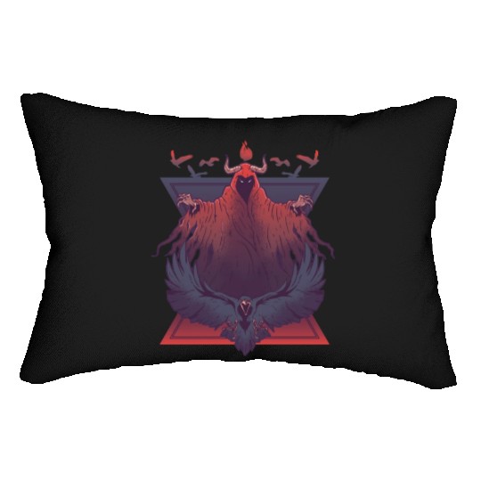 Scary devil creepy eagle Scary devil creepy eagle Lumbar Pillows