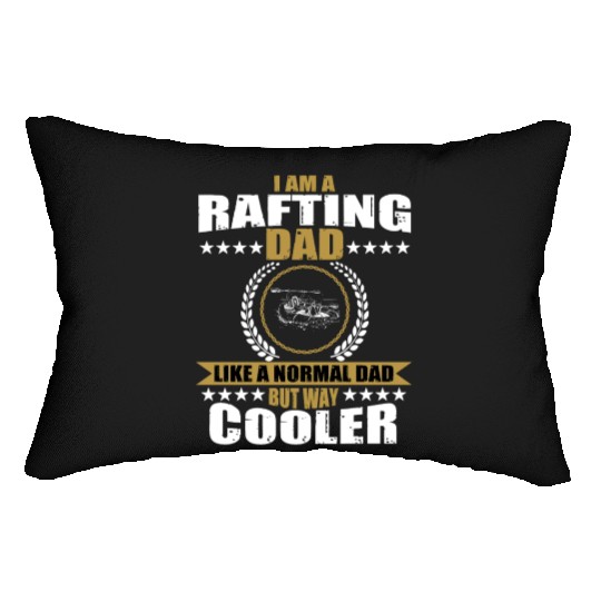 Rafting Dad Design For Men Lumbar Pillows