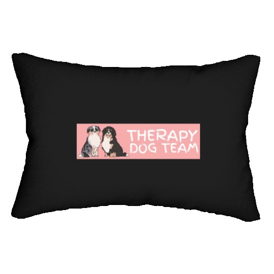 Therapy Dog Team Pet Dog Lover Mental Health Aware Lumbar Pillows