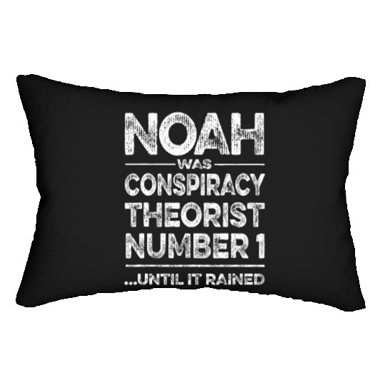 Funny Noah Conspiracy Theory & Realist Meme Libert Lumbar Pillows