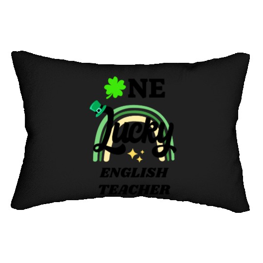 English Teacher, St Patrick's Day Gift Lumbar Pillows