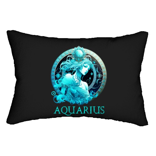 Embrace Your Aquarius Identity: Aquarius Pride Zod Lumbar Pillows