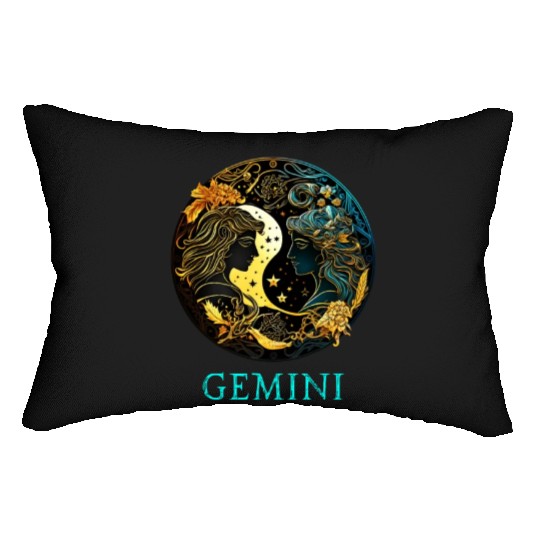 Embrace Your Gemini Identity: Gemini Pride Zodiac Lumbar Pillows