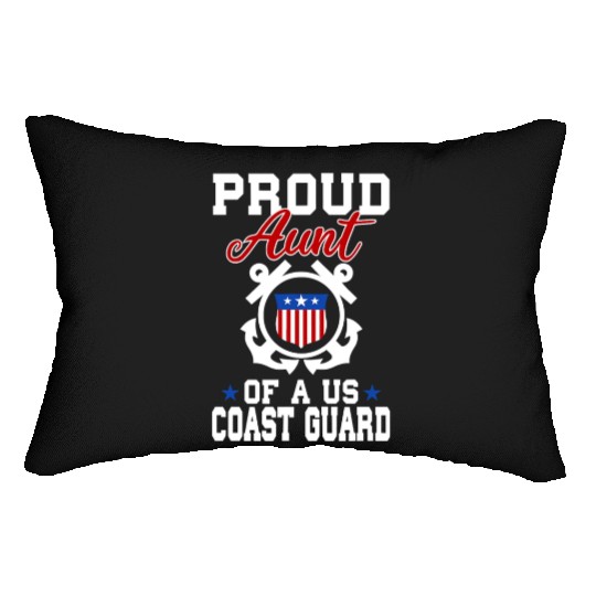 Proud US Coast Guard Aunt Lumbar Pillows
