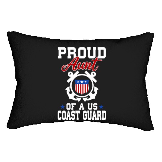 Proud US Coast Guard Aunt Lumbar Pillows