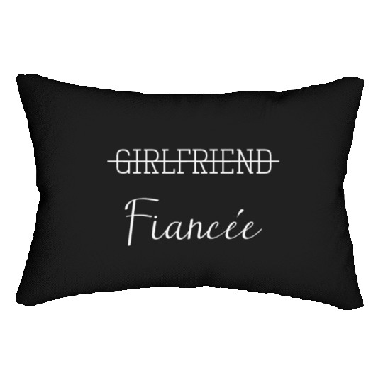 Girlfriend Fiancee Couple Engagement Engaged Lumbar Pillows