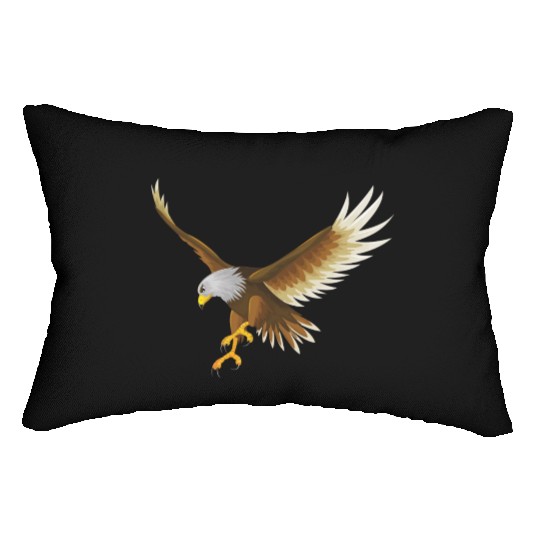 Eagle flying Lumbar Pillows