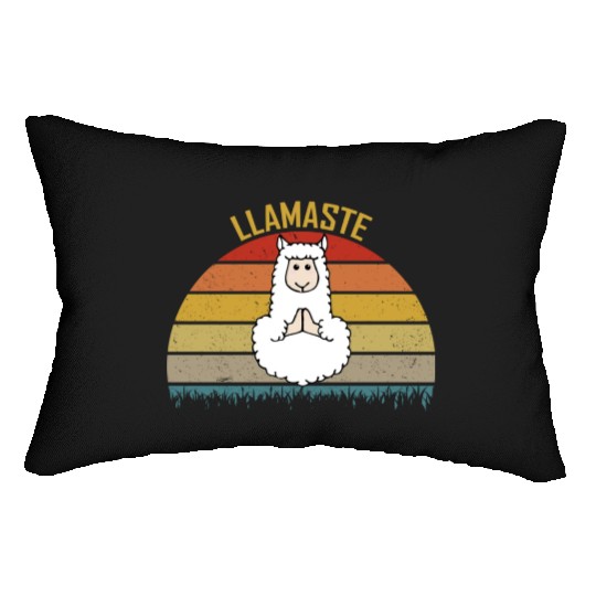 Llamaste Funny Yoga For LLama Lover Lumbar Pillows