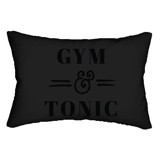 Gym And Tonic Workout Fitness Lumbar Pillows