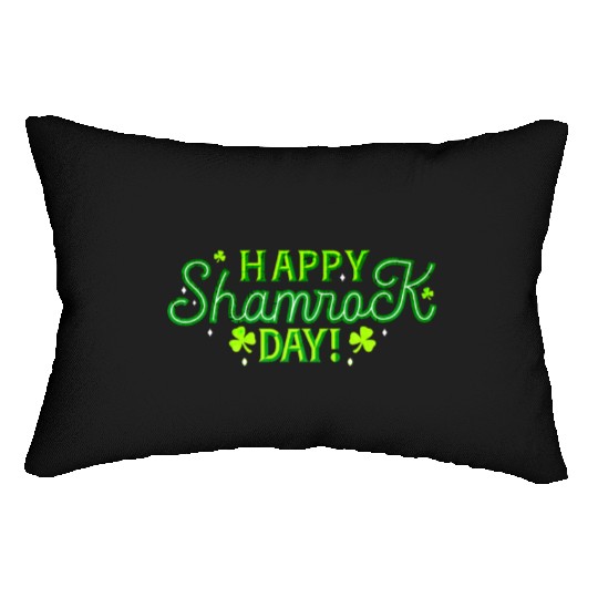 Funny St Patrick's Day Happy Shamrock Day Lumbar Pillows