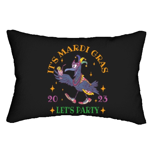 It's Mardi Gras 2023 Lets Party Lumbar Pillows