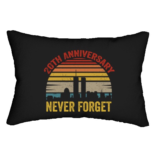 Never Forget 9 11 20th Anniversary Lumbar Pillows