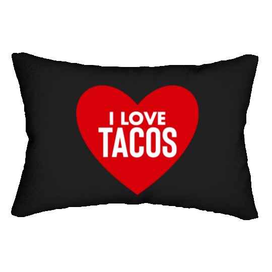 I Love Tacos Lumbar Pillows