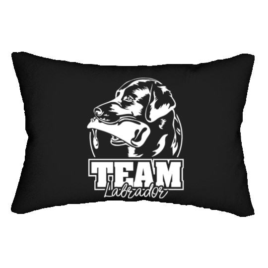 Team Labrador Retriever dog mom hound Lumbar Pillows