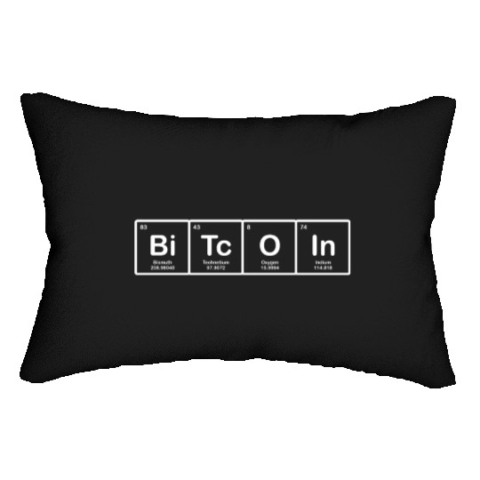 Periodic Table of Bitcoin Lumbar Pillows