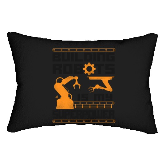 Robot Robotics Engineer Vintage Lumbar Pillows
