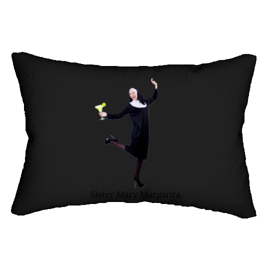sister mary margarita Lumbar Pillows
