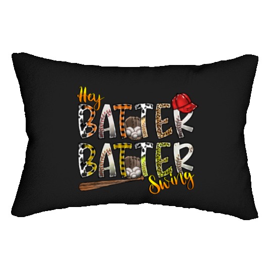 Hey Batter Batter Swing Lumbar Pillows