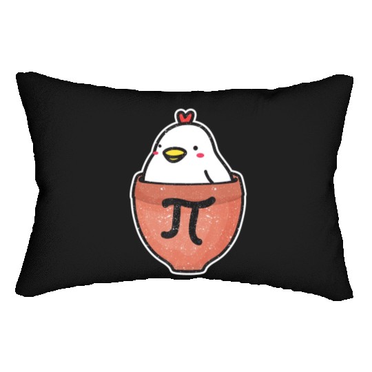 Chicken Pot Pi Day Funny Math Mathematics Lover Lumbar Pillows