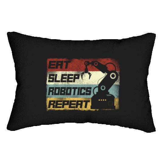 Robot Robotics Engineer Retro Lumbar Pillows