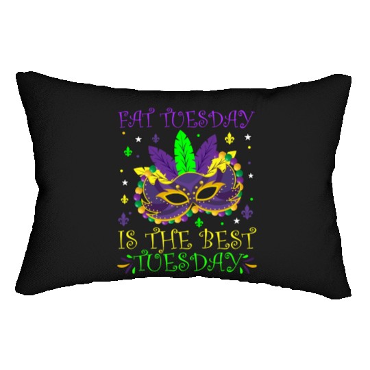 Fat Tuesday Is The Best Tuesday Mardi Gras Party Lumbar Pillows