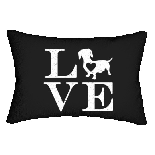 Dachshund Gift Dixie Wiener Doxie Dackel Lumbar Pillows